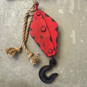 Snatch Block Crane Hoist Mechanics Decor